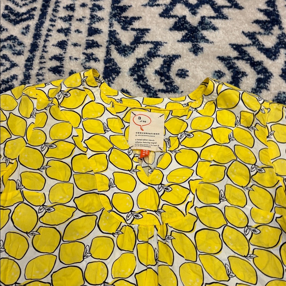 Anthropologie Lemon Top 00 - Picture 3 of 7